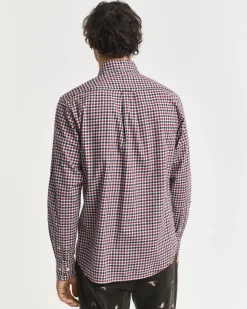 Gant Reg Twill Gingham Shirt Plumped Red