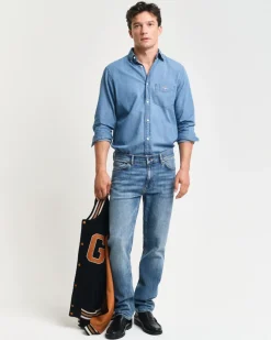 Gant Regular Gant Jeans Mid Blue Worn In