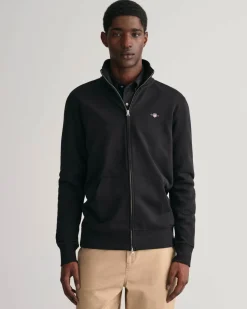 Gant Shield Full Zip Sweatshirt Black