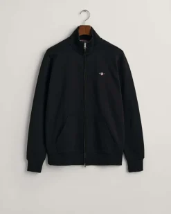 Gant Shield Full Zip Sweatshirt Black