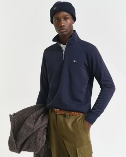 Gant Shield Half Zip Evening Blue