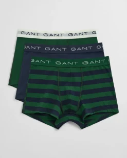 Gant Striped Trunk 3-Pack Forest Green