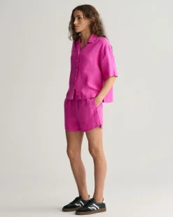 Gant Teen Girls Linen Shorts Bold Violet