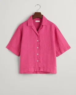 Gant Teen Girls Roxy Linen SS Shirt Bold Violet