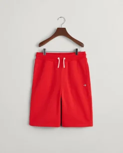 Gant Teens Shield Sweat Shorts Bright Red