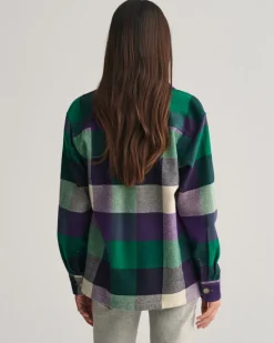 Gant Teens Unisex Fit Shield Overshirt Pansy Purple