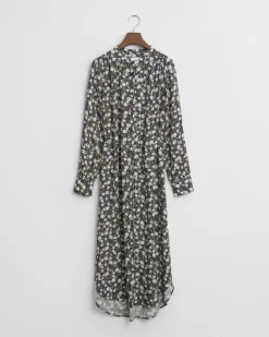 Gant Woman Reg Floral Print Dress Classic Blue