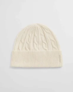 Gant Woman Wool Cable Beanie Cream