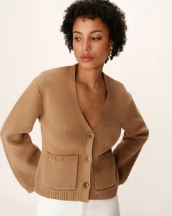 Grace & Mila Cardigan Camel Paolino