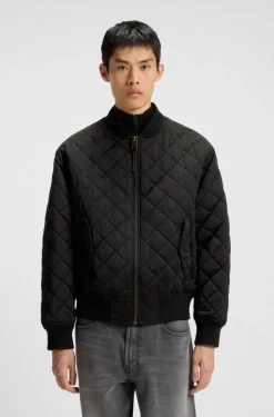 Hugo Bicol Quilted Jacket Black