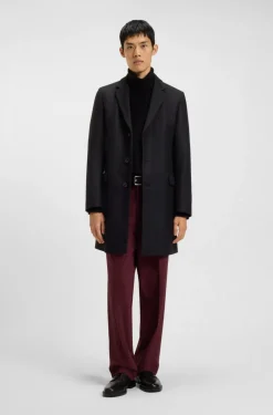 Hugo Migor 2541 Wool Coat Black