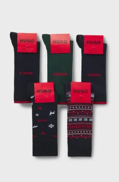 Hugo 5-pairs Gift Xmas Socks