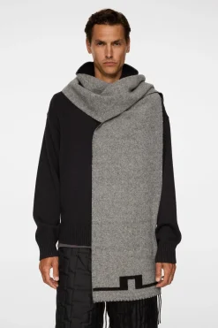 J.Lindeberg Champ Double Sided Scarf Black