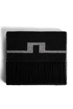 J.Lindeberg Champ Double Sided Scarf Black