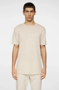 J.Lindeberg Coma Linen Tee Moonbeam
