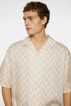 J.Lindeberg Ellis Stack Bridge Print Shirt Moonbeam