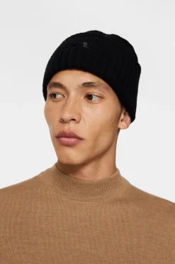 J.Lindeberg Jive Wool Beanie Black