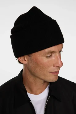 J.Lindeberg Monti Cashmere Blend Beanie Black