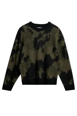 J.Lindeberg Nate Graphic Jacquard Knit Forest Green