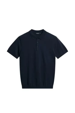 J.Lindeberg Ridge Knitted Polo Shirt JL Navy