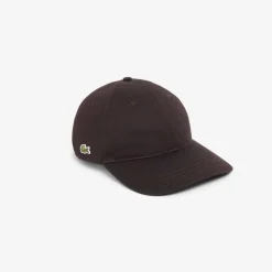 Lacoste Cotton Twill Cap Brown