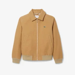 Lacoste Men’s Padded Moleskin Jacket Beige