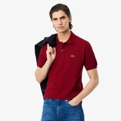 Lacoste Original L.12.12 Petit Pique Cotton Polo Shirt Bordeaux