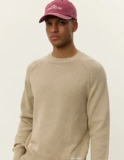 Les Deux Brad Roundneck Knit Dark Sand
