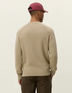 Les Deux Brad Roundneck Knit Dark Sand