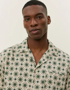 Les Deux Lukas AOP Tapestry SS Shirt Ivory