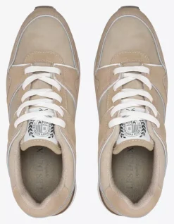 Les Deux Trenton Suede Sneaker Dark Sand