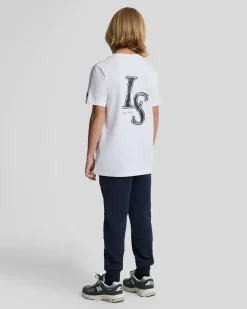 Lyle & Scott Boys Cotton Joggers Navy