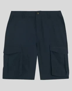 Lyle & Scott Cotton Linen Cargo Shorts Dark Navy