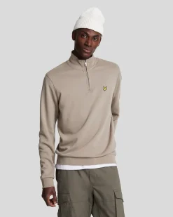 Lyle & Scott Cotton Merino 1/4 Zip Jumper Cove