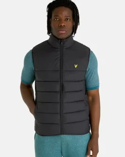 Lyle & Scott Wadded Gilet Black