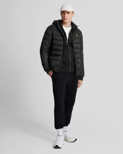 Lyle & Scott Wadded Jacket Jet Black