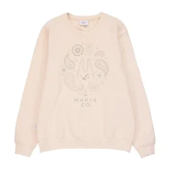Makia Beam Sweatshirt Natural White