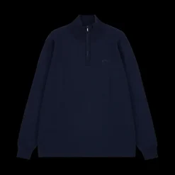 Makia Coal Half Zip Knit Navy