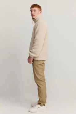 Makia Lodge Zip Fleece Off White