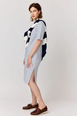 Makia Woman Helsingholm Dress White/Navy