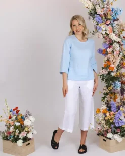 Nakoa Linen Culottes Coconut Milk