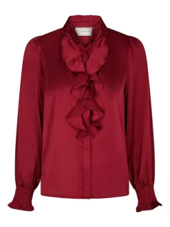 Neo Noir Zamola Blouse Dark Red