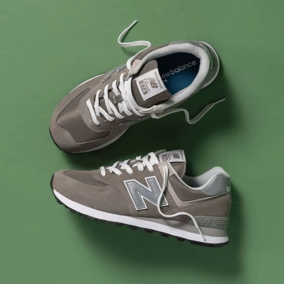 New Balance 574 Core Grey With White