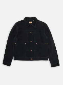 Nudie Jeans Dante II Suede Jacket Navy
