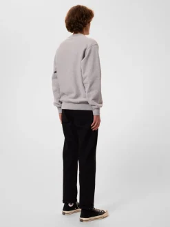 Nudie Jeans Hasse Sweater Crew Neck Greymelange