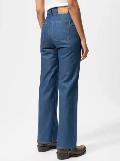 Nudie Jeans Holly Western Denim Pants Blue