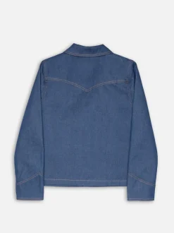 Nudie Jeans Kelly Western Denim Jacket Blue