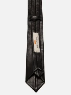 Nudie Jeans Leather Tie Black