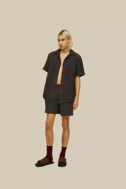 OAS Cuba Waffle Shirt Nearly Black