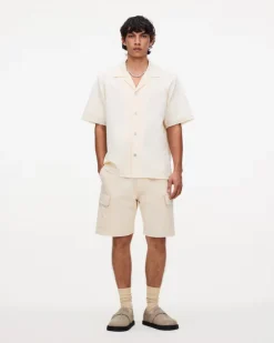 OAS Ecru Mitty Canvas Shorts